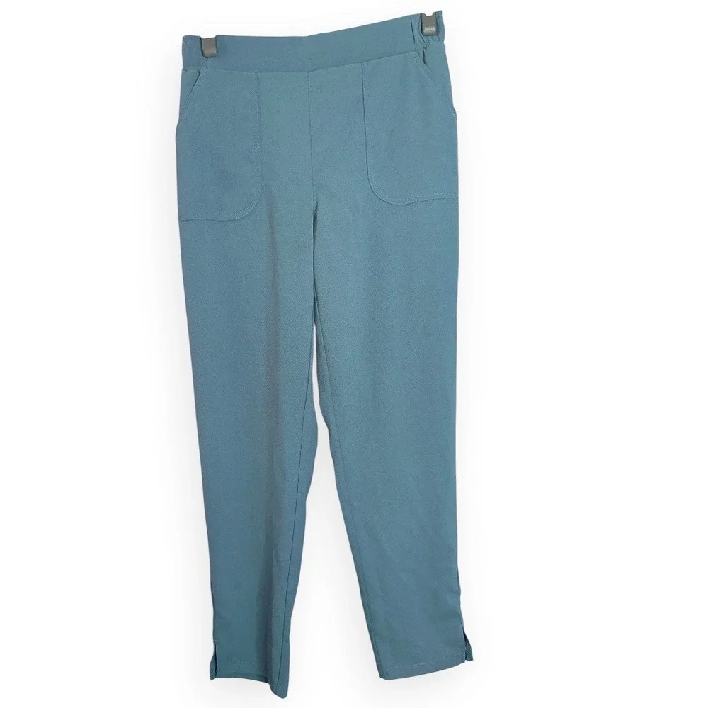 32 Degrees Cool Womens Irish Teal Tapered Ankle Pants Small‎ Athleisure Comfort
